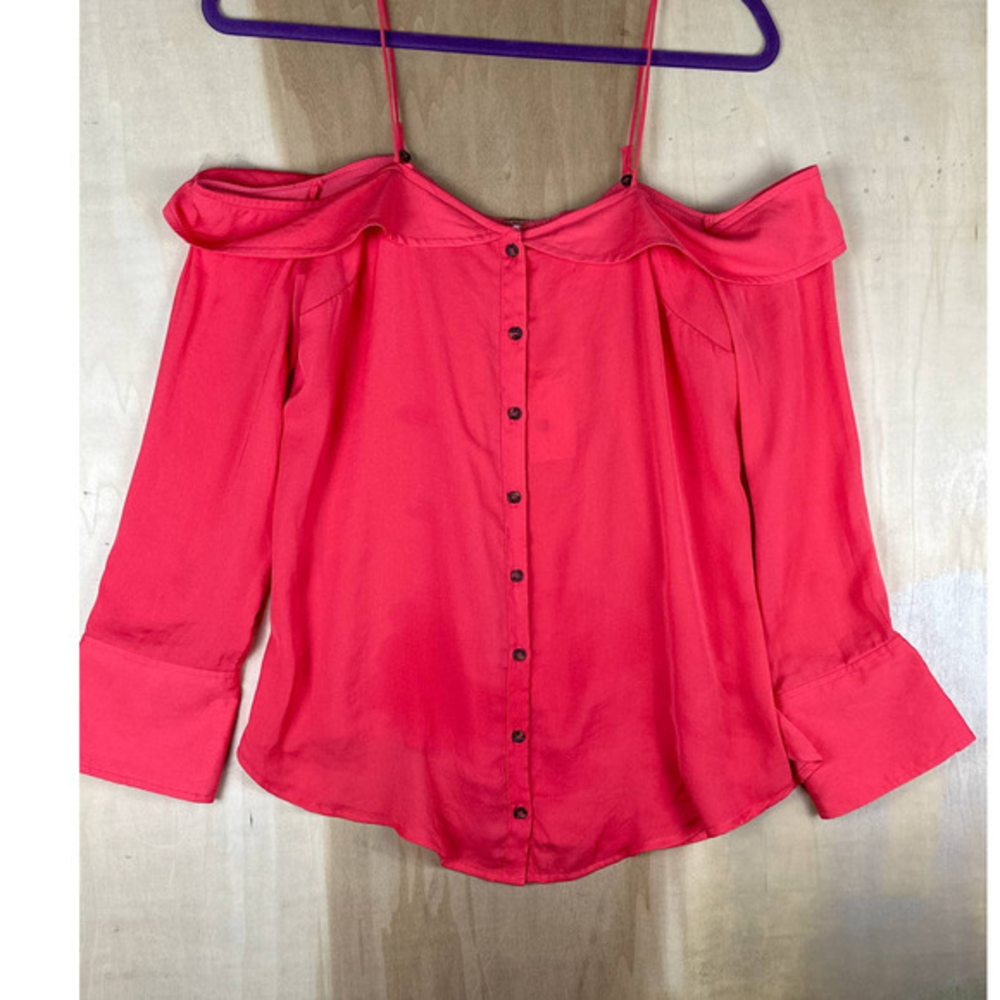 Free People Top Womens Extra Small XS Button Flowy‎ New